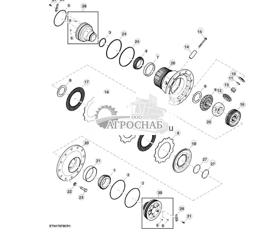 Дифференциал, задний мост с двухступенчатым редуктором - ST781729 469.jpg
